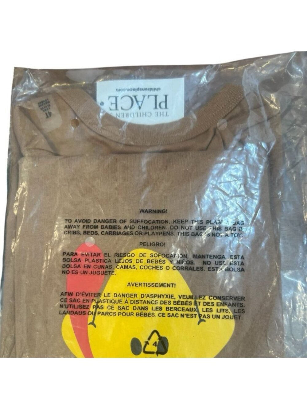 The Children’s Place Toddler Boys Turkey Face Graphic Tee Size 4T Thanksgiving - Picture 4 of 7